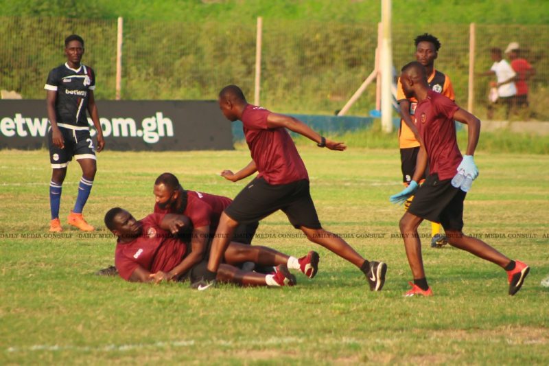 Watch How Legon Cities Officials ‘disarmed’ Their Own Physical Trainer 